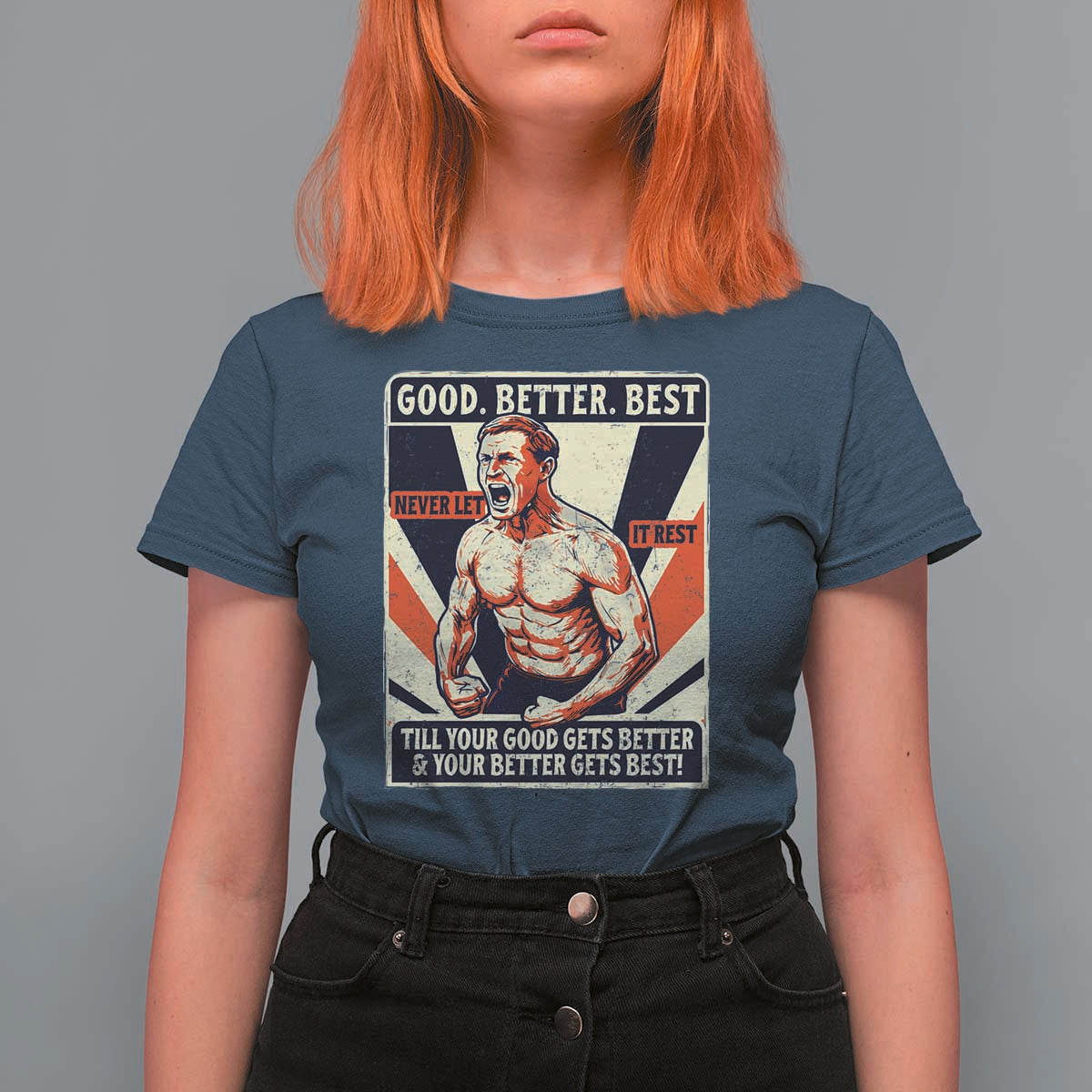 Good Better Best Shirtless Ben T Shirt For Women Retro Funny Football Coach Meme Gift for Fans - Wonder Print Shop