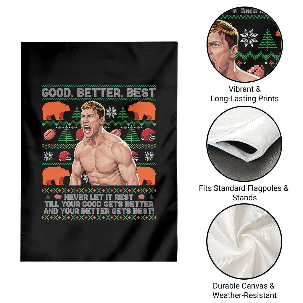 Good Better Best Shirtless Ben Garden Flag Funny Football Coach Meme Ugly Sweater Gift for Fans - Wonder Print Shop