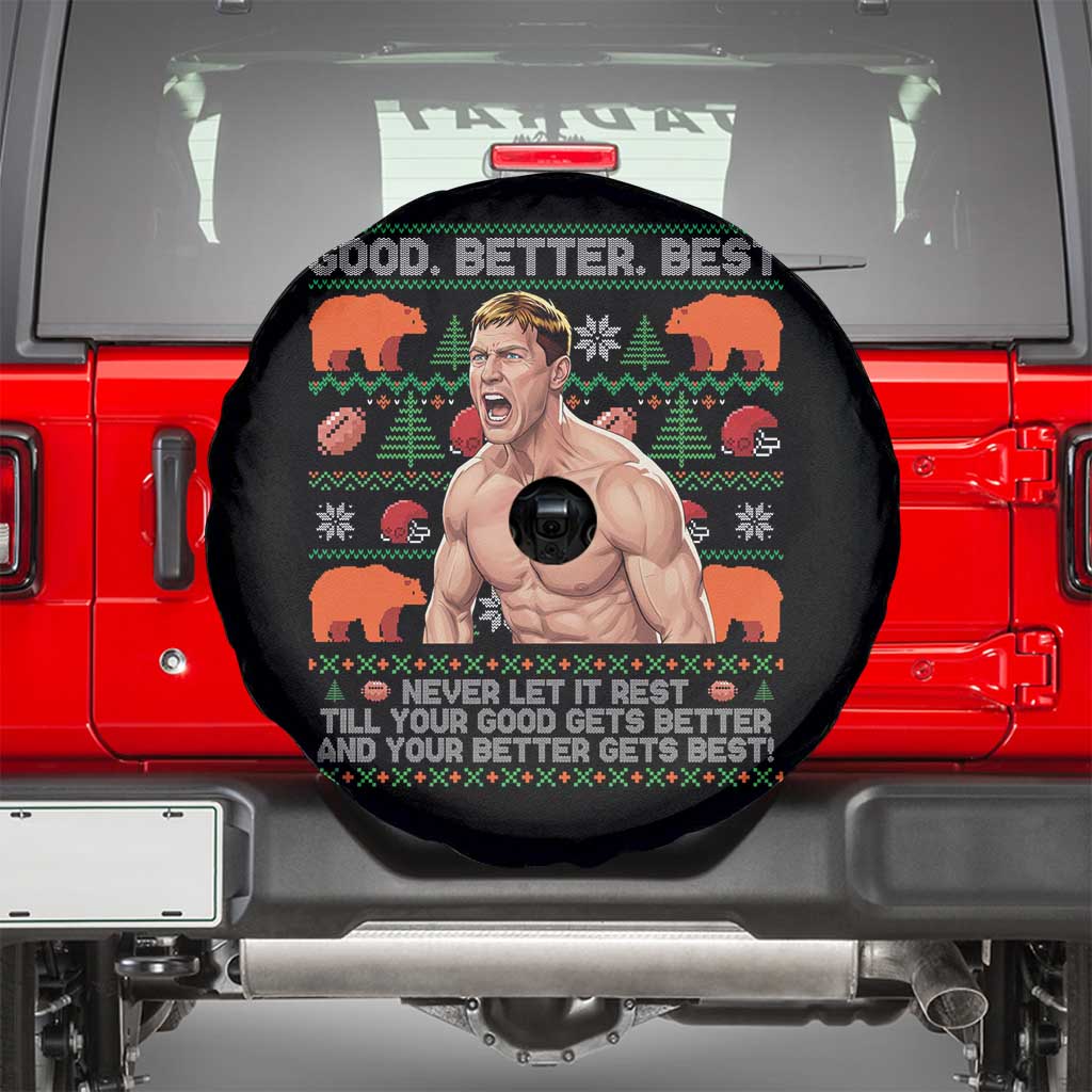 Good Better Best Shirtless Ben Spare Tire Cover Funny Football Coach Meme Ugly Sweater Gift for Fans - Wonder Print Shop