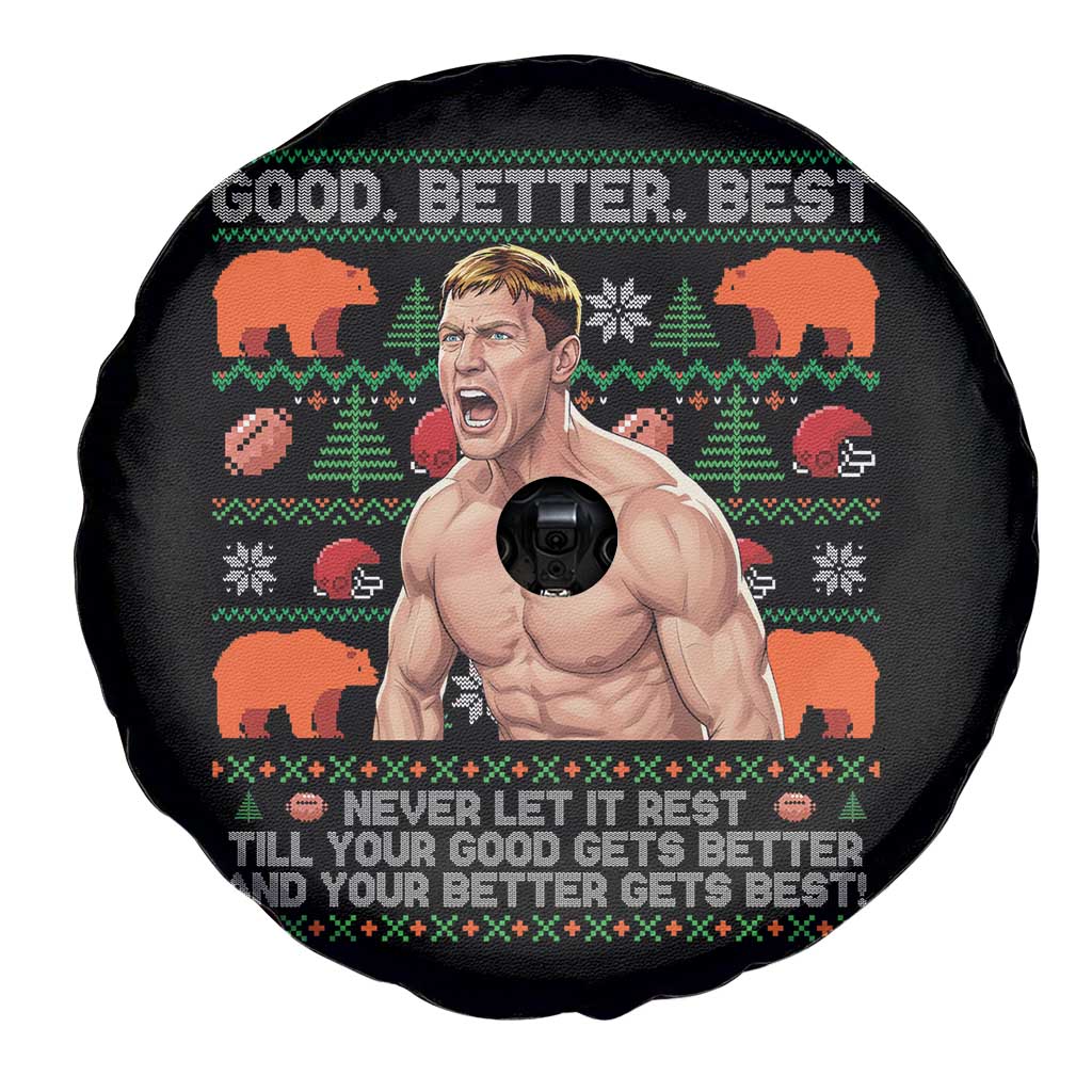 Good Better Best Shirtless Ben Spare Tire Cover Funny Football Coach Meme Ugly Sweater Gift for Fans - Wonder Print Shop