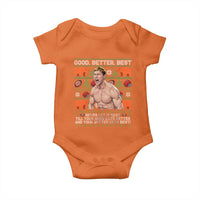 Good Better Best Shirtless Ben Baby Onesie Funny Football Coach Meme Ugly Sweater Gift for Fans - Wonder Print Shop