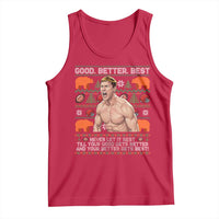 Good Better Best Shirtless Ben Tank Top Funny Football Coach Meme Ugly Sweater Gift for Fans - Wonder Print Shop