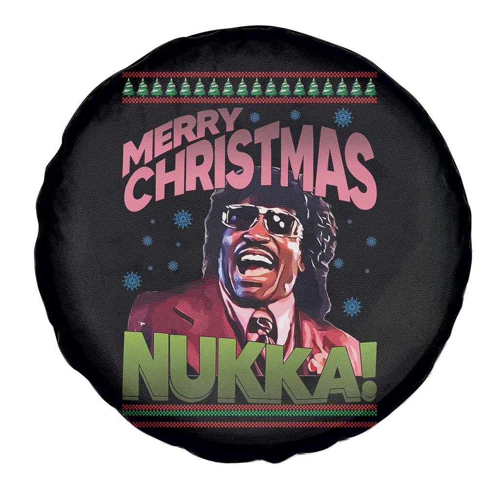 Funny Retro Merry Christmas Nukka Parody Spare Tire Cover Xmas Throwback Parody Urban Comedy - Wonder Print Shop