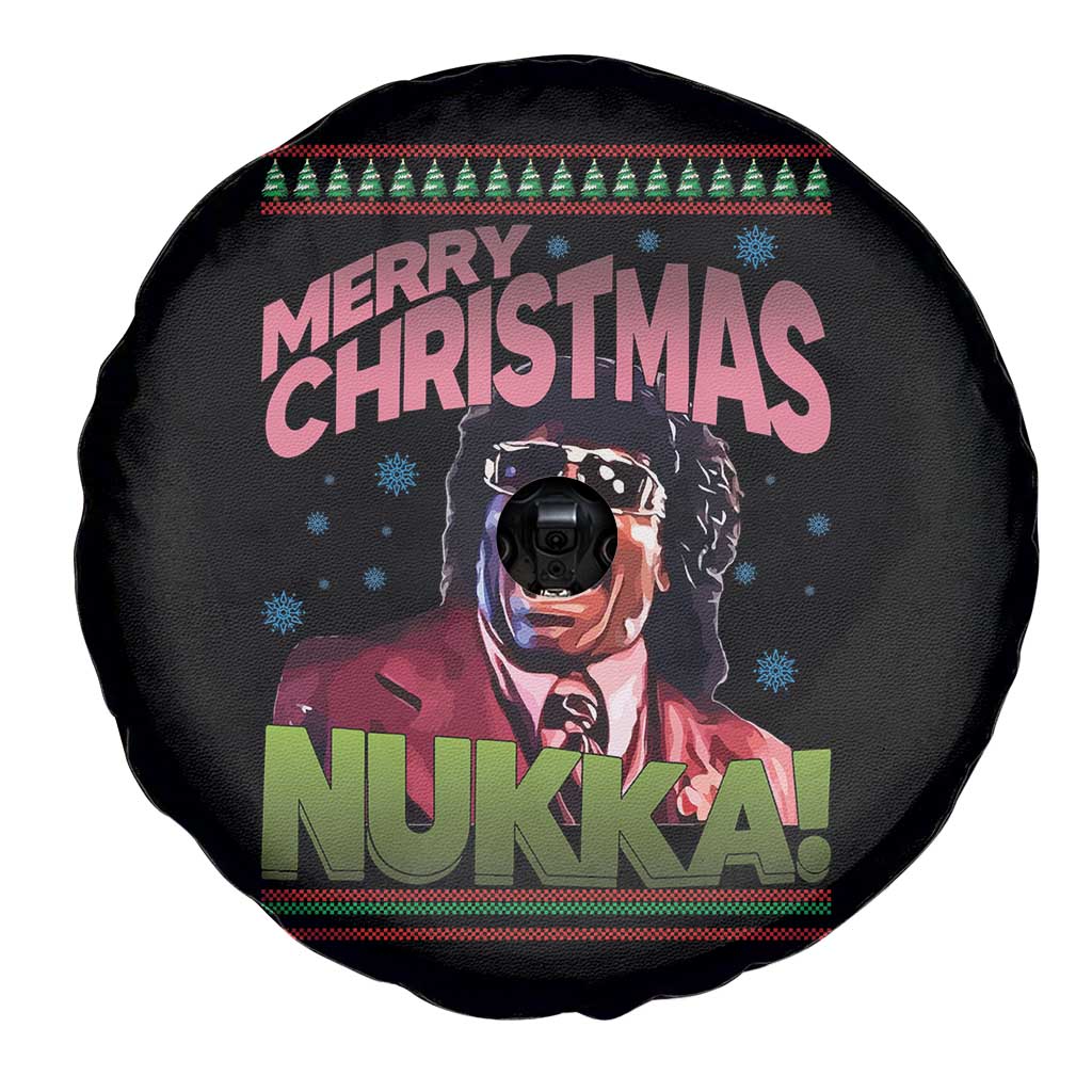 Funny Retro Merry Christmas Nukka Parody Spare Tire Cover Xmas Throwback Parody Urban Comedy - Wonder Print Shop