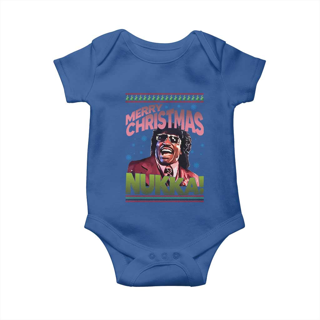 Funny Retro Merry Christmas Nukka Parody Baby Onesie Xmas Throwback Parody Urban Comedy - Wonder Print Shop