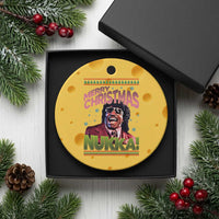Funny Retro Merry Christmas Nukka Parody Ceramic Ornament Xmas Throwback Parody Urban Comedy - Wonder Print Shop