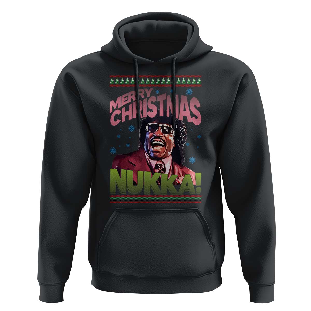 Funny Retro Merry Christmas Nukka Parody Hoodie Xmas Throwback Parody Urban Comedy - Wonder Print Shop