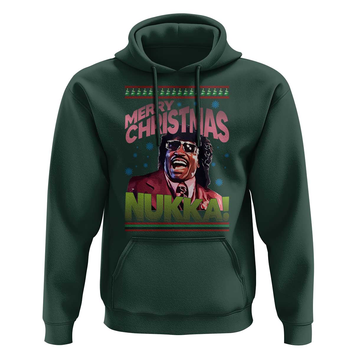 Funny Retro Merry Christmas Nukka Parody Hoodie Xmas Throwback Parody Urban Comedy - Wonder Print Shop