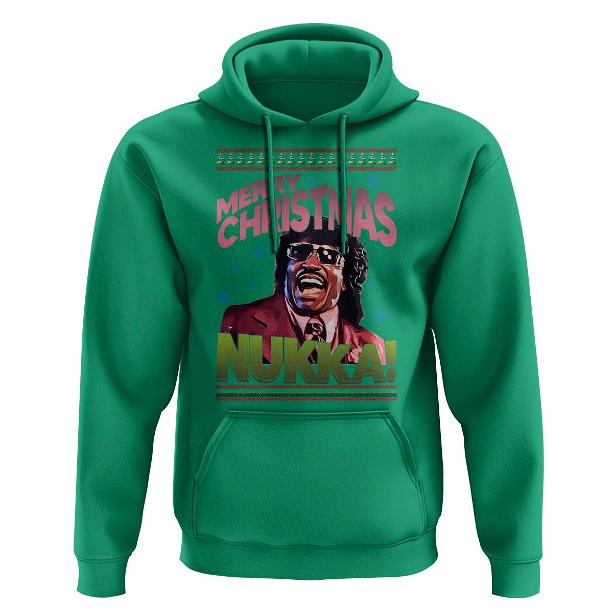 Funny Retro Merry Christmas Nukka Parody Hoodie Xmas Throwback Parody Urban Comedy - Wonder Print Shop