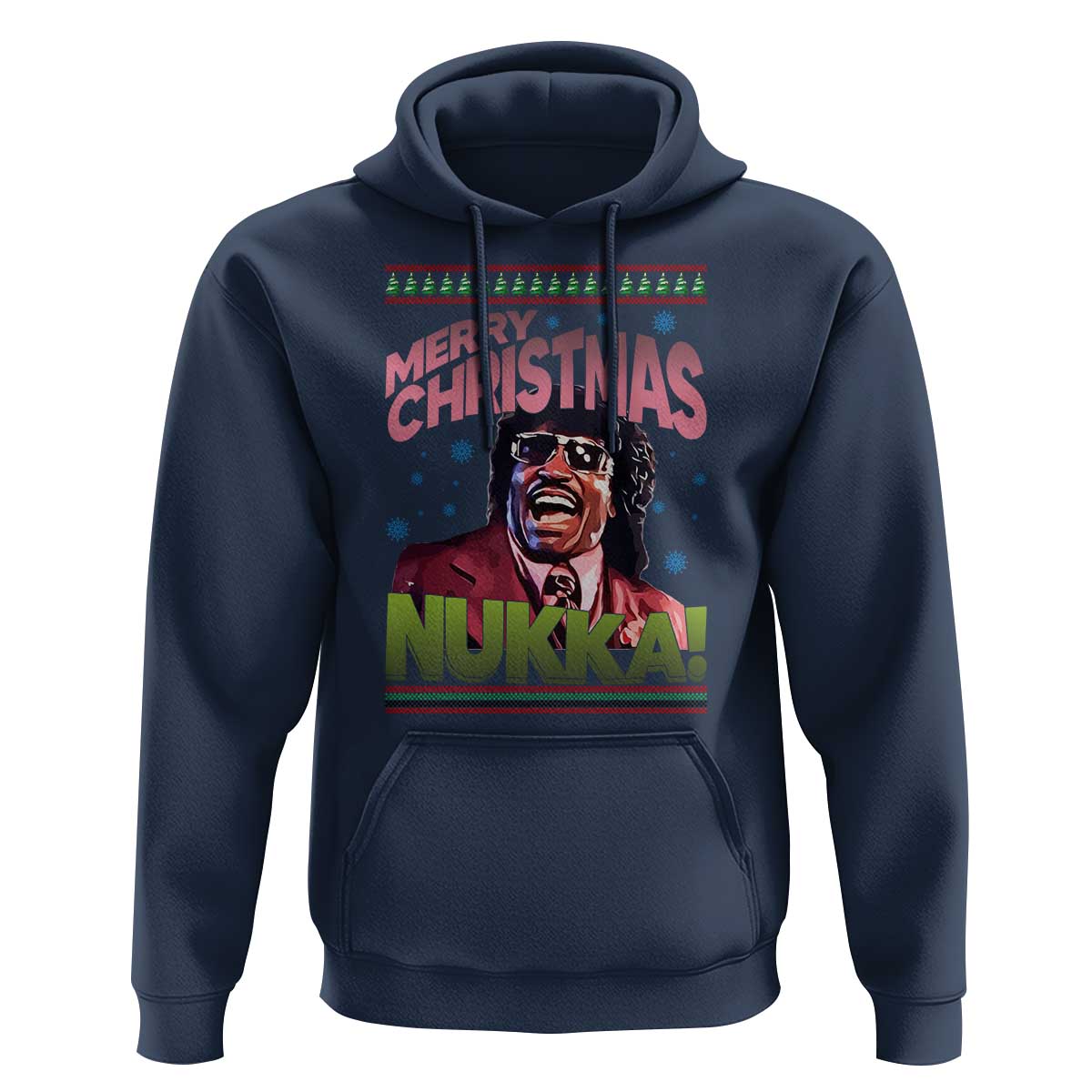 Funny Retro Merry Christmas Nukka Parody Hoodie Xmas Throwback Parody Urban Comedy - Wonder Print Shop