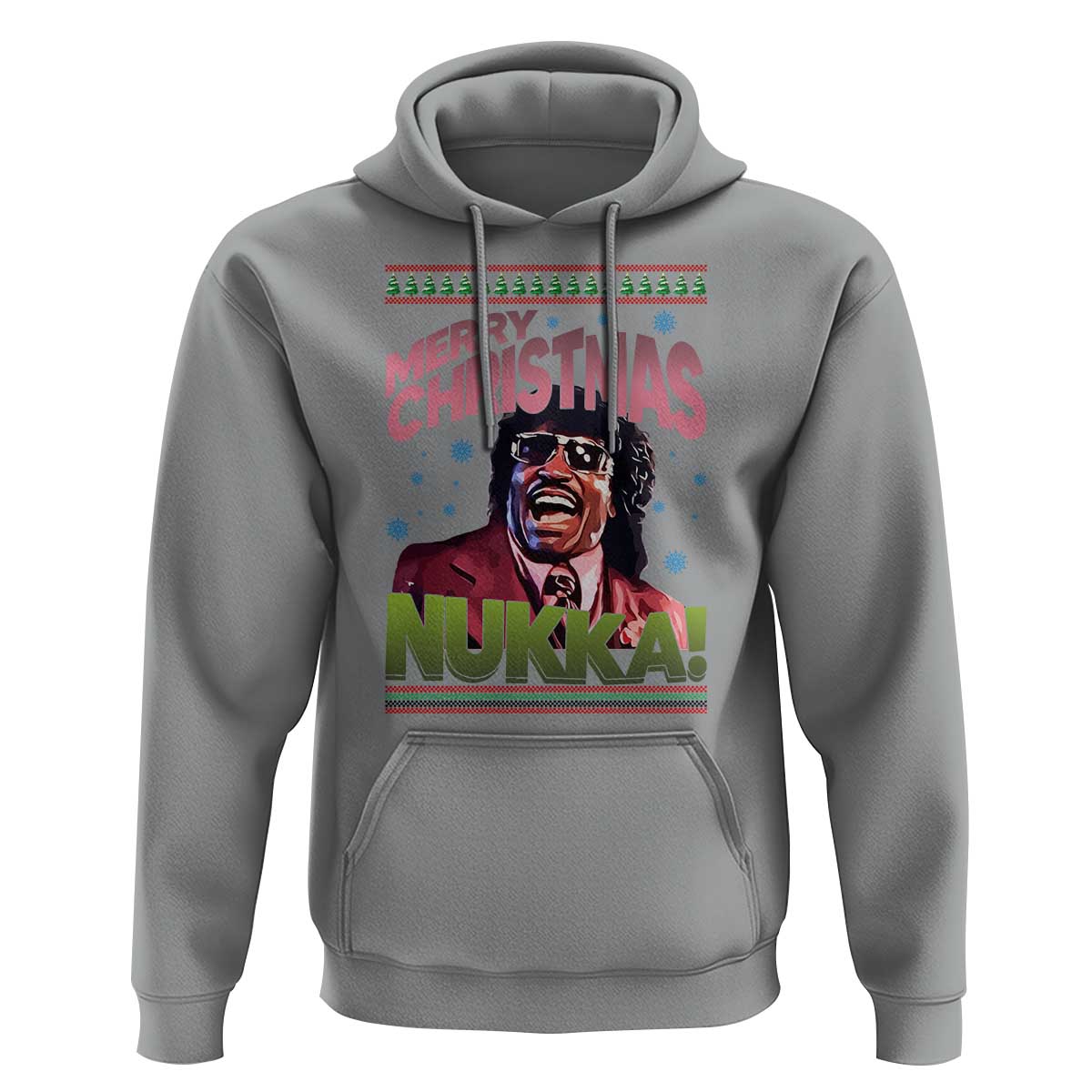 Funny Retro Merry Christmas Nukka Parody Hoodie Xmas Throwback Parody Urban Comedy - Wonder Print Shop