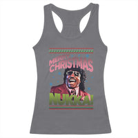 Funny Retro Merry Christmas Nukka Parody Racerback Tank Top Xmas Throwback Parody Urban Comedy - Wonder Print Shop