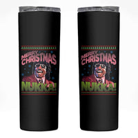 Funny Retro Merry Christmas Nukka Parody Skinny Tumbler Xmas Throwback Parody Urban Comedy - Wonder Print Shop