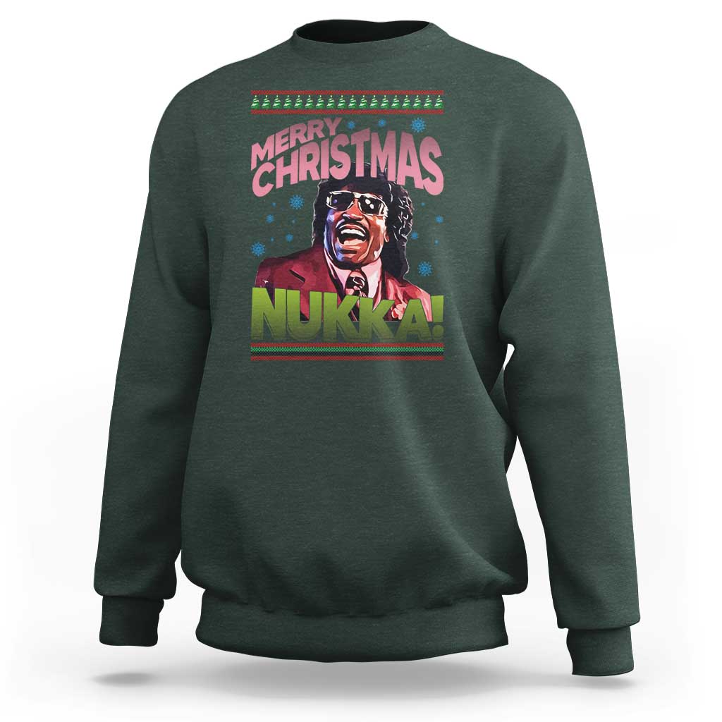 Funny Retro Merry Christmas Nukka Parody Sweatshirt Xmas Throwback Parody Urban Comedy - Wonder Print Shop