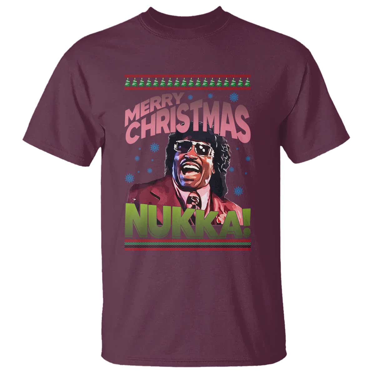 Funny Retro Merry Christmas Nukka Parody T Shirt Xmas Throwback Parody Urban Comedy - Wonder Print Shop