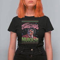 Funny Retro Merry Christmas Nukka Parody T Shirt For Women Xmas Throwback Parody Urban Comedy - Wonder Print Shop