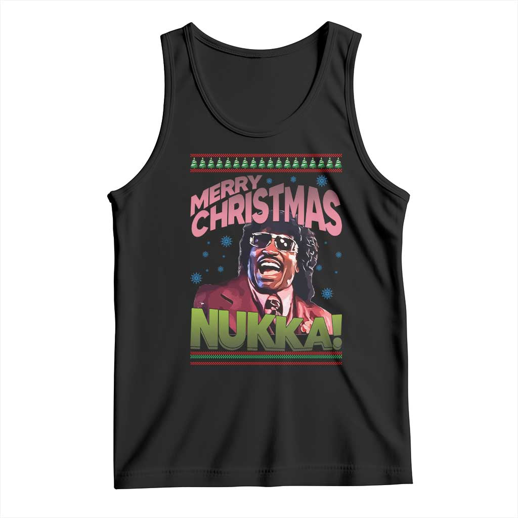Funny Retro Merry Christmas Nukka Parody Tank Top Xmas Throwback Parody Urban Comedy - Wonder Print Shop