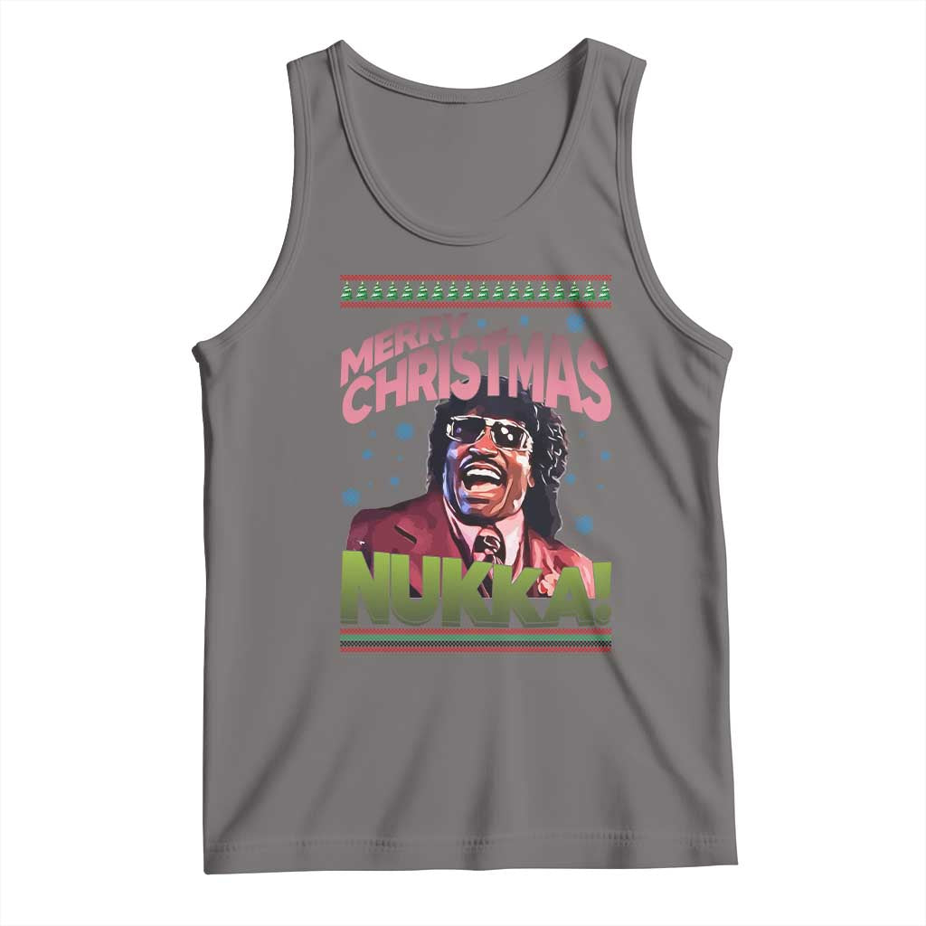 Funny Retro Merry Christmas Nukka Parody Tank Top Xmas Throwback Parody Urban Comedy - Wonder Print Shop