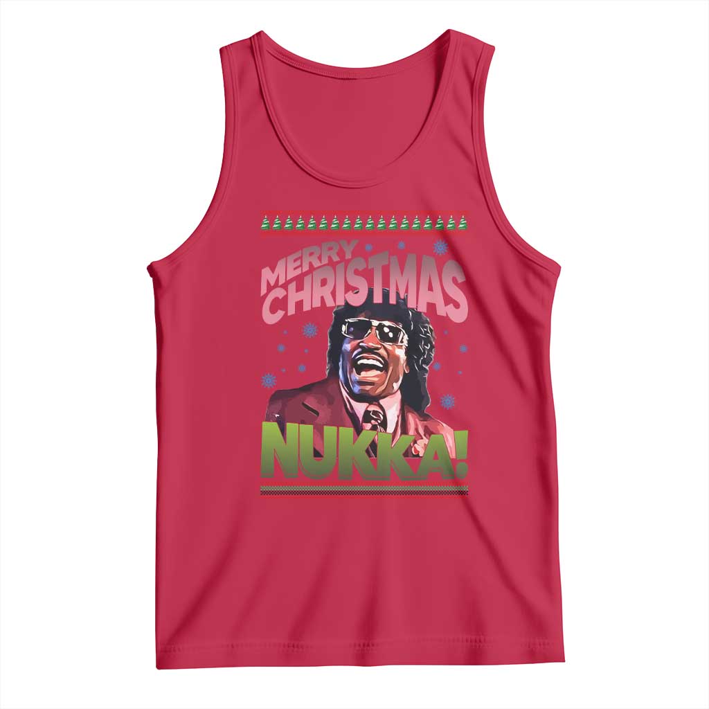 Funny Retro Merry Christmas Nukka Parody Tank Top Xmas Throwback Parody Urban Comedy - Wonder Print Shop