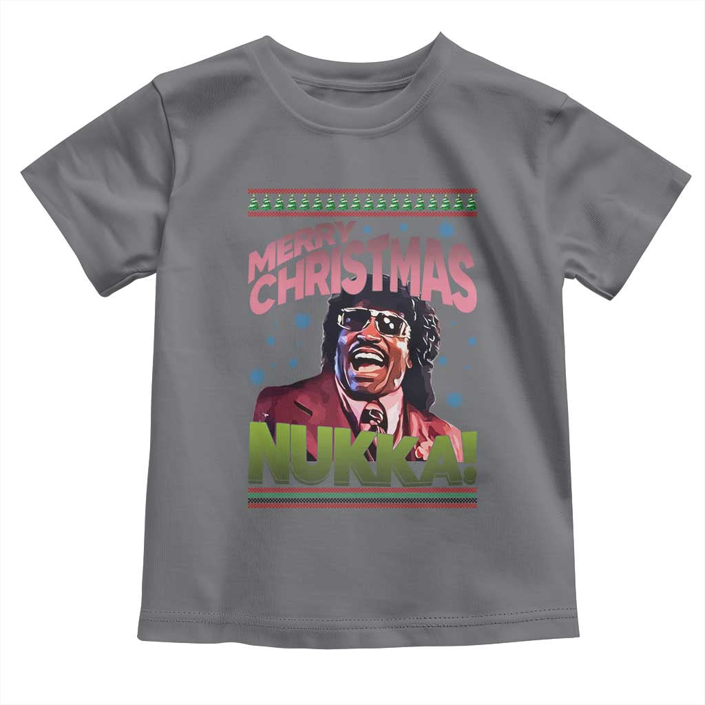 Funny Retro Merry Christmas Nukka Parody Toddler T Shirt Xmas Throwback Parody Urban Comedy - Wonder Print Shop