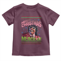 Funny Retro Merry Christmas Nukka Parody Toddler T Shirt Xmas Throwback Parody Urban Comedy - Wonder Print Shop