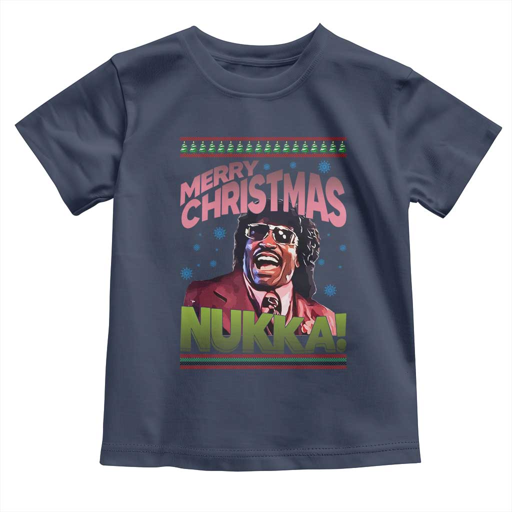 Funny Retro Merry Christmas Nukka Parody Toddler T Shirt Xmas Throwback Parody Urban Comedy - Wonder Print Shop
