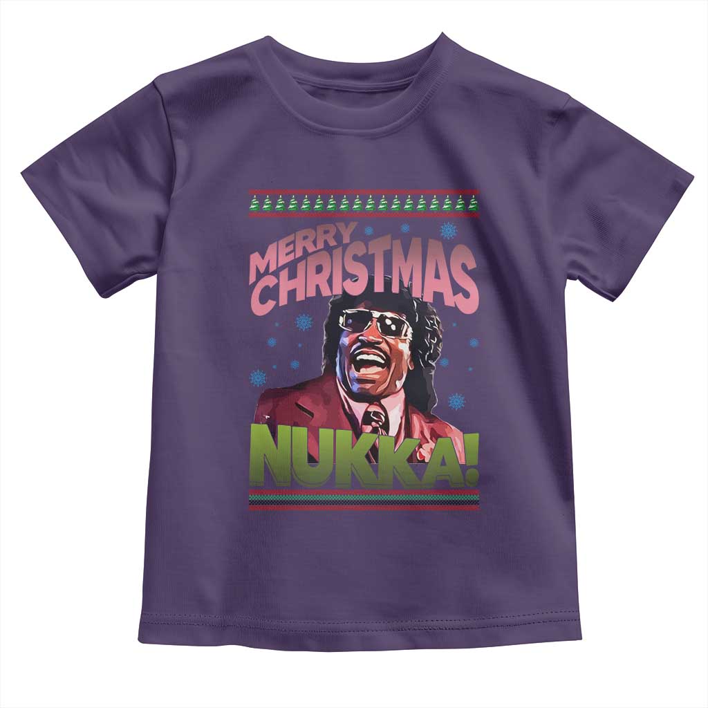 Funny Retro Merry Christmas Nukka Parody Toddler T Shirt Xmas Throwback Parody Urban Comedy - Wonder Print Shop