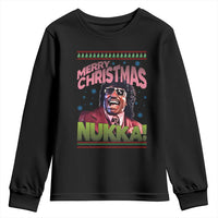 Funny Retro Merry Christmas Nukka Parody Youth Sweatshirt Xmas Throwback Parody Urban Comedy - Wonder Print Shop