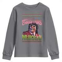 Funny Retro Merry Christmas Nukka Parody Youth Sweatshirt Xmas Throwback Parody Urban Comedy - Wonder Print Shop