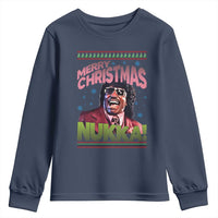 Funny Retro Merry Christmas Nukka Parody Youth Sweatshirt Xmas Throwback Parody Urban Comedy - Wonder Print Shop