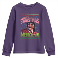 Funny Retro Merry Christmas Nukka Parody Youth Sweatshirt Xmas Throwback Parody Urban Comedy - Wonder Print Shop