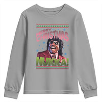 Funny Retro Merry Christmas Nukka Parody Youth Sweatshirt Xmas Throwback Parody Urban Comedy - Wonder Print Shop