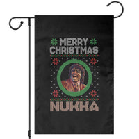 Funny Retro Merry Christmas Nukka Parody Garden Flag Holiday Cheer 90s Xmas Throwback Parody - Wonder Print Shop