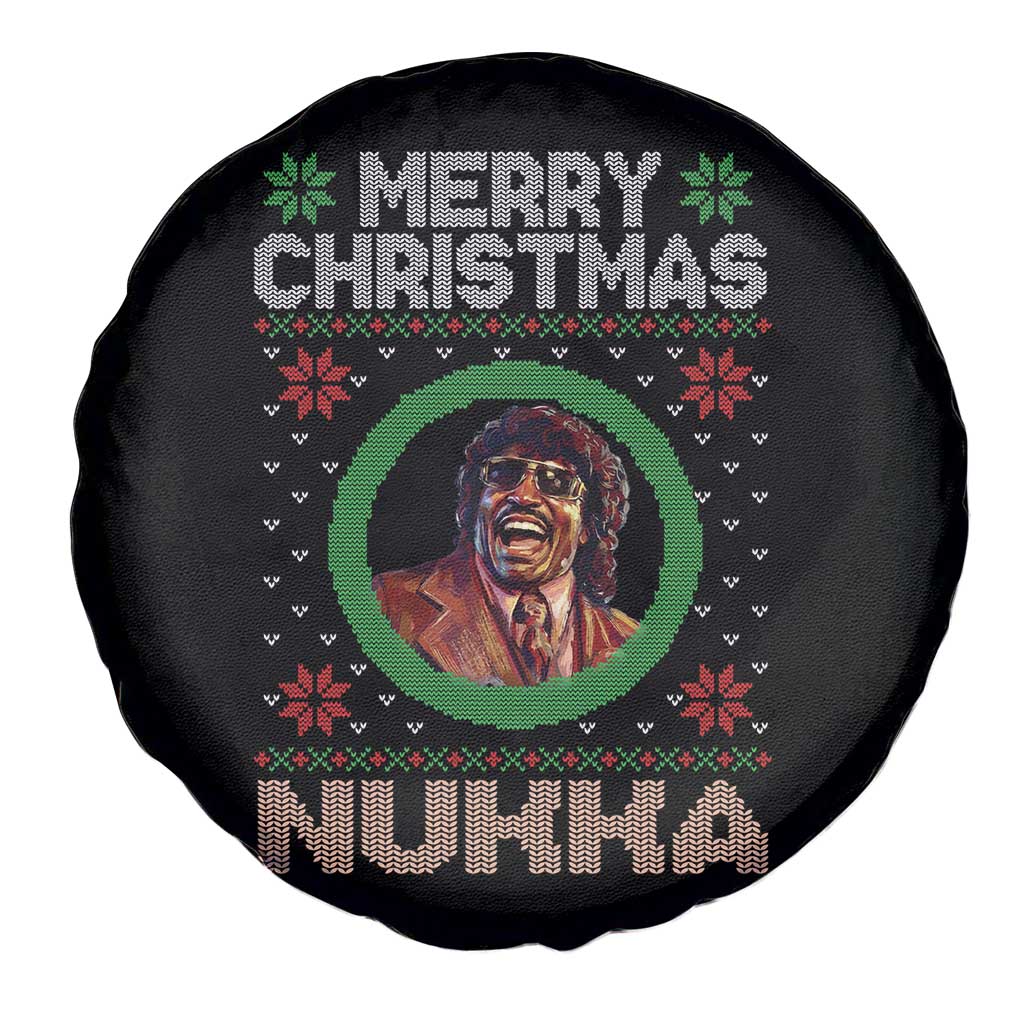 Funny Retro Merry Christmas Nukka Parody Spare Tire Cover Holiday Cheer 90s Xmas Throwback Parody - Wonder Print Shop