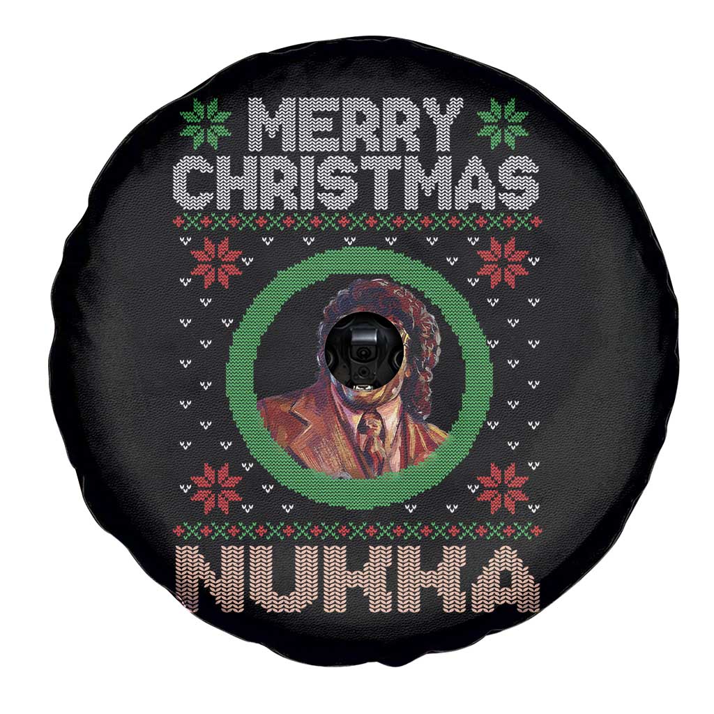 Funny Retro Merry Christmas Nukka Parody Spare Tire Cover Holiday Cheer 90s Xmas Throwback Parody - Wonder Print Shop