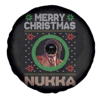 Funny Retro Merry Christmas Nukka Parody Spare Tire Cover Holiday Cheer 90s Xmas Throwback Parody - Wonder Print Shop