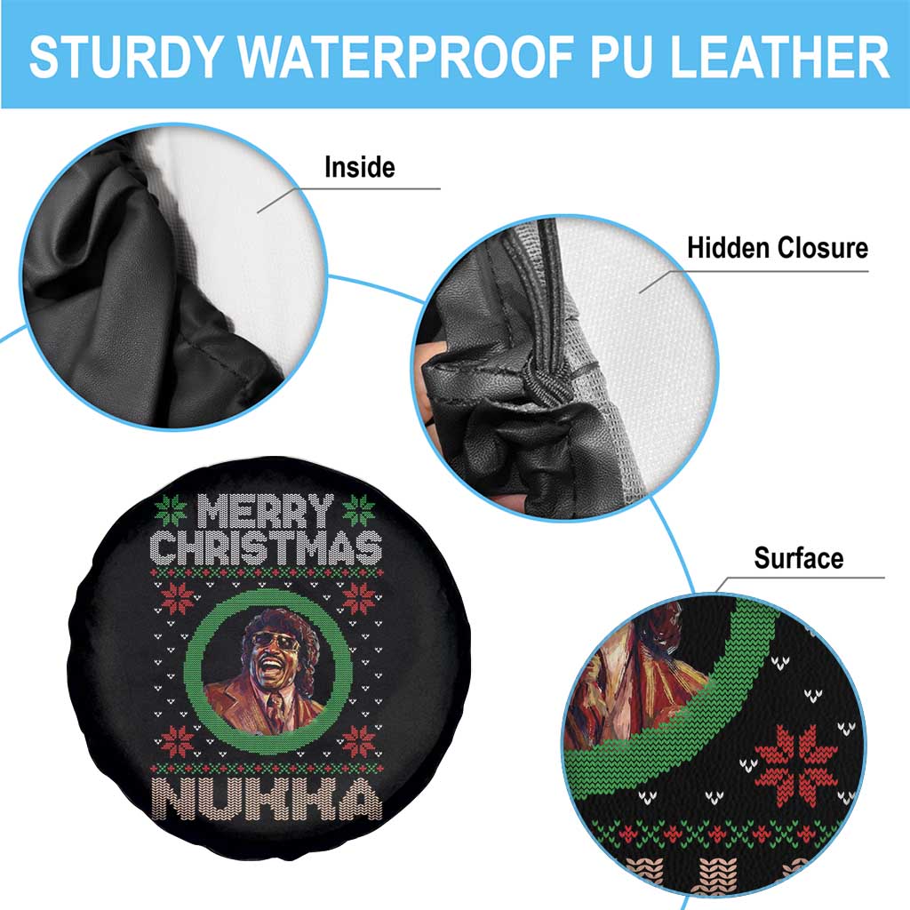 Funny Retro Merry Christmas Nukka Parody Spare Tire Cover Holiday Cheer 90s Xmas Throwback Parody - Wonder Print Shop