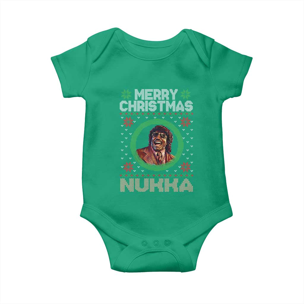 Funny Retro Merry Christmas Nukka Parody Baby Onesie Holiday Cheer 90s Xmas Throwback Parody - Wonder Print Shop