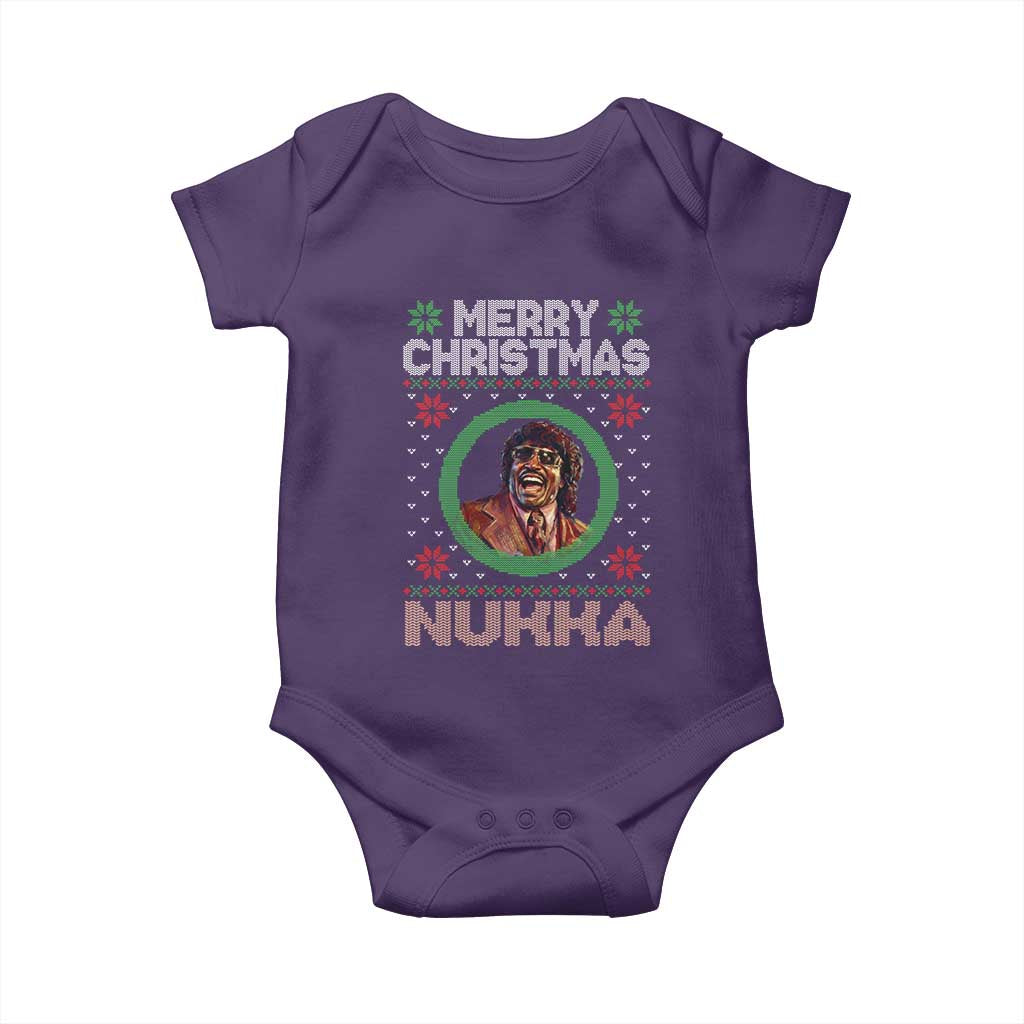 Funny Retro Merry Christmas Nukka Parody Baby Onesie Holiday Cheer 90s Xmas Throwback Parody - Wonder Print Shop