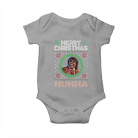 Funny Retro Merry Christmas Nukka Parody Baby Onesie Holiday Cheer 90s Xmas Throwback Parody - Wonder Print Shop