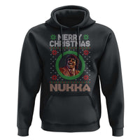 Funny Retro Merry Christmas Nukka Parody Hoodie Holiday Cheer 90s Xmas Throwback Parody - Wonder Print Shop