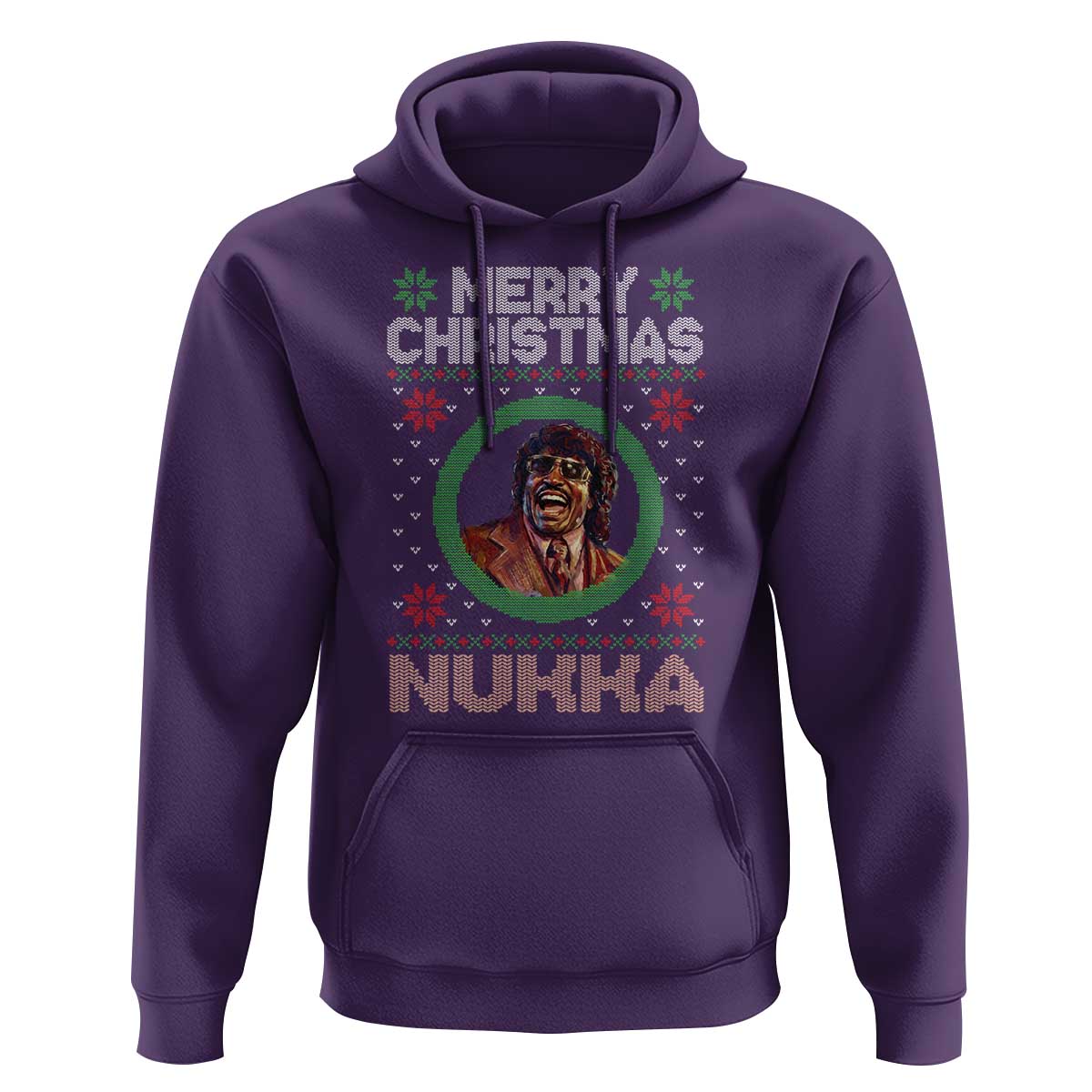 Funny Retro Merry Christmas Nukka Parody Hoodie Holiday Cheer 90s Xmas Throwback Parody - Wonder Print Shop