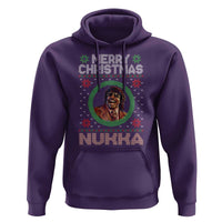 Funny Retro Merry Christmas Nukka Parody Hoodie Holiday Cheer 90s Xmas Throwback Parody - Wonder Print Shop