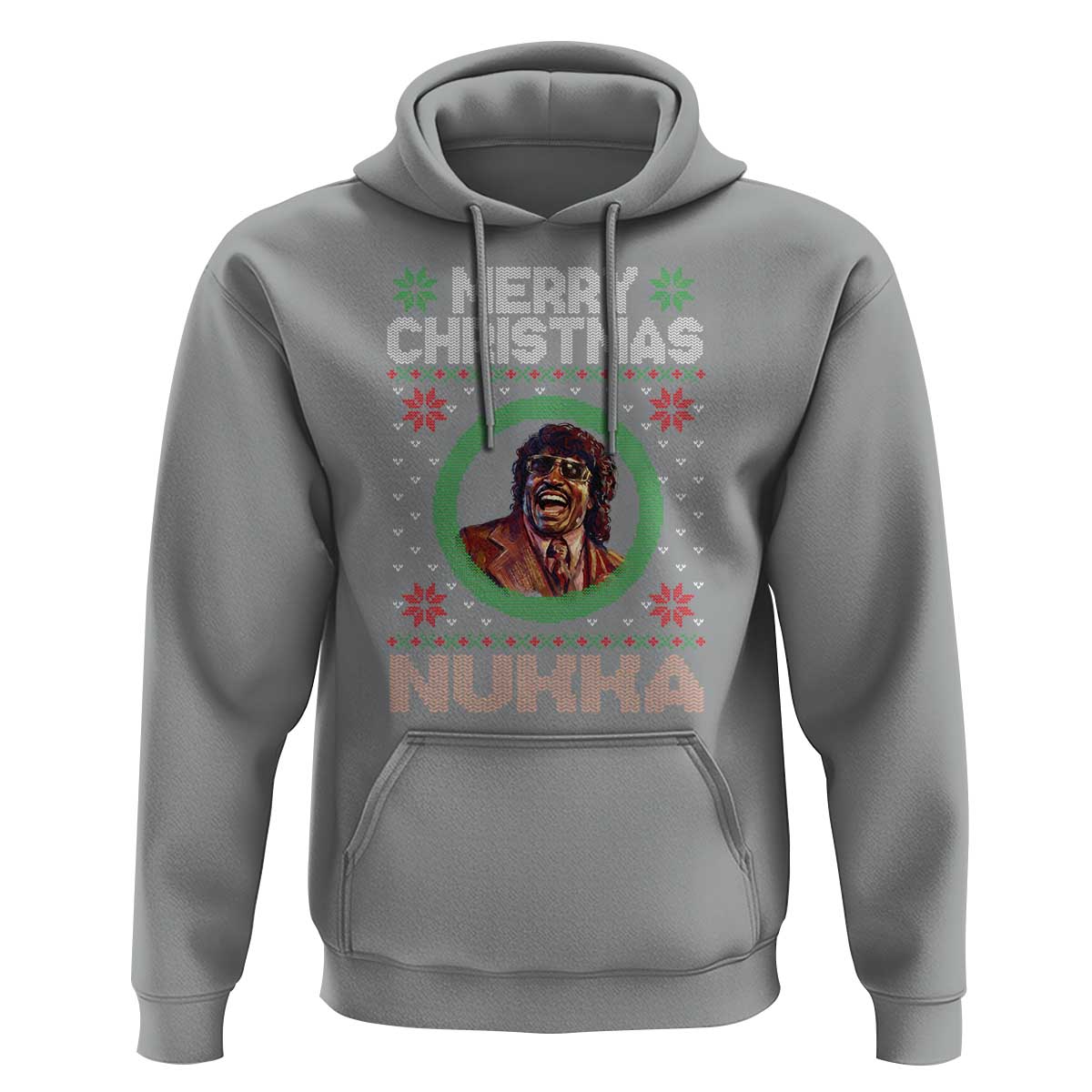Funny Retro Merry Christmas Nukka Parody Hoodie Holiday Cheer 90s Xmas Throwback Parody - Wonder Print Shop