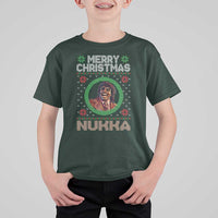 Funny Retro Merry Christmas Nukka Parody T Shirt For Kid Holiday Cheer 90s Xmas Throwback Parody - Wonder Print Shop
