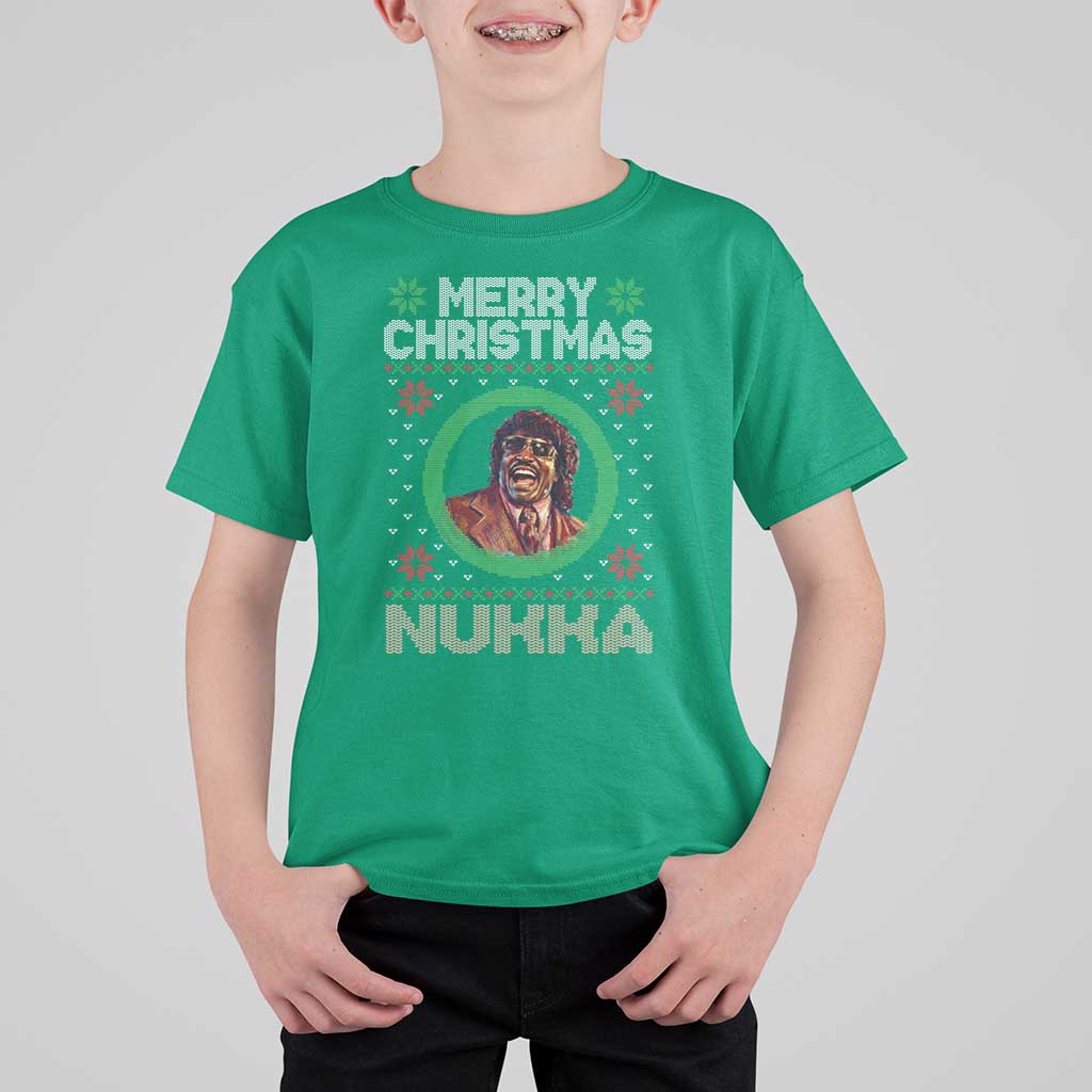 Funny Retro Merry Christmas Nukka Parody T Shirt For Kid Holiday Cheer 90s Xmas Throwback Parody - Wonder Print Shop