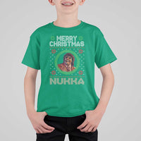 Funny Retro Merry Christmas Nukka Parody T Shirt For Kid Holiday Cheer 90s Xmas Throwback Parody - Wonder Print Shop