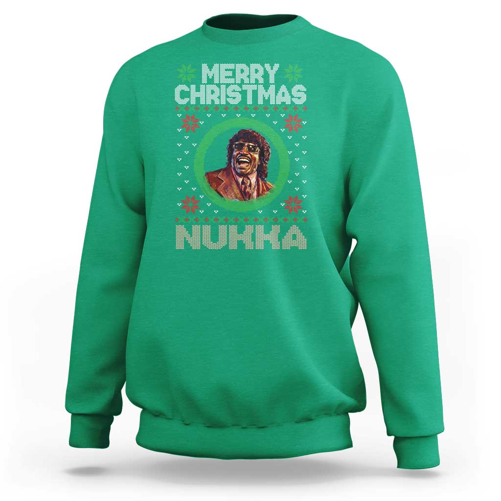 Funny Retro Merry Christmas Nukka Parody Sweatshirt Holiday Cheer 90s Xmas Throwback Parody - Wonder Print Shop