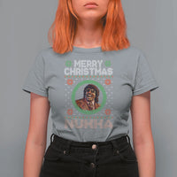 Funny Retro Merry Christmas Nukka Parody T Shirt For Women Holiday Cheer 90s Xmas Throwback Parody - Wonder Print Shop