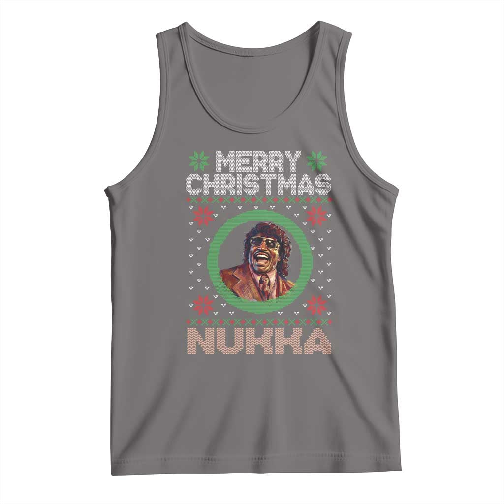 Funny Retro Merry Christmas Nukka Parody Tank Top Holiday Cheer 90s Xmas Throwback Parody - Wonder Print Shop